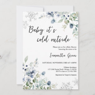 Baby It's Cold Outside Baby Shower Invitation
