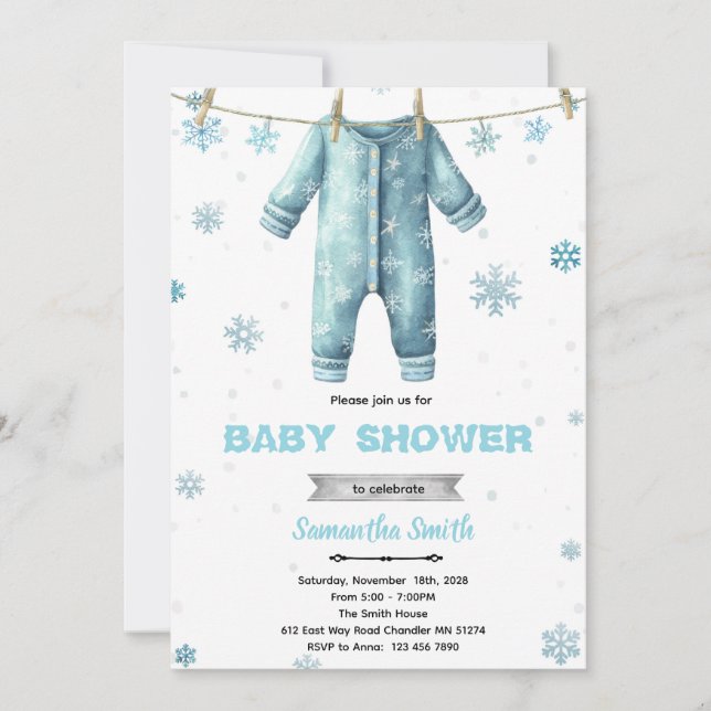 Baby Its Cold Outside Baby Shower Invitation (Front)