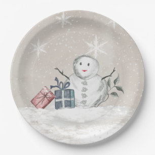 Baby its cold outside baby shower paper plate