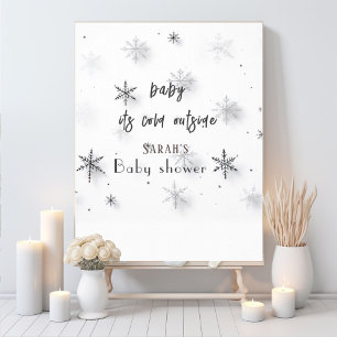 baby its cold outside Baby shower  Poster