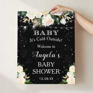 Baby Its Cold Outside Baby Shower Welcome Sign