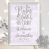 Baby It's Cold Outside Baby Shower Welcome Sign