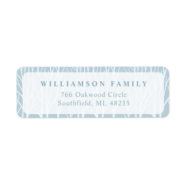 Baby It's Cold Outside Blue Winter Christmas Birch (Front)