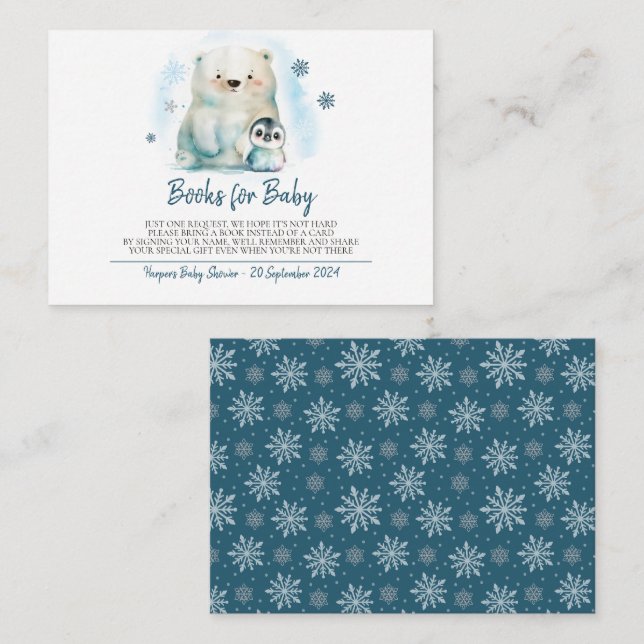 Baby Its Cold Outside Books for Baby Enclosure Card (Front/Back)