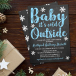 Baby It's Cold Outside Boys Winter Baby Shower Invitation<br><div class="desc">Celebrate in style with these trendy baby shower invitations. This design is easy to personalize with your special event wording and your guests will be thrilled when they receive these fabulous invites.</div>