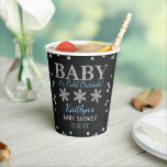 Baby It's Cold Outside Boys Winter Baby Shower Paper Cups<br><div class="desc">These paper cups are perfect for anyone having a baby shower this Christmas time. This design is easy to personalize with your special event wording and your guests will be thrilled when they see these fabulous paper cups. Matching items can be found in the collection.</div>