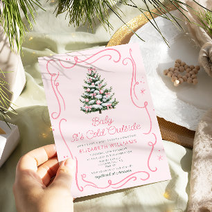 Baby It's Cold Outside Christmas Baby Shower Invitation