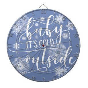 Baby it's Cold Outside Christmas Dartboard
