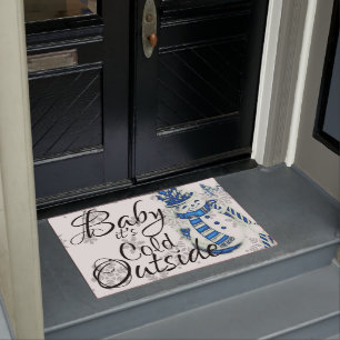 Baby its Cold Outside Christmas Matt Doormat