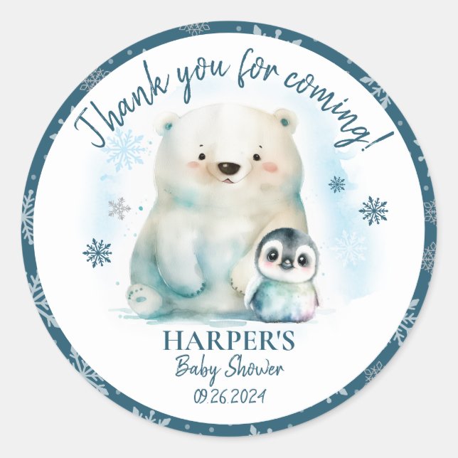 Baby It's Cold Outside  Classic Round Sticker (Front)