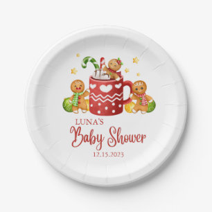 Baby Its Cold Outside Cozy Baby Shower Paper Plate