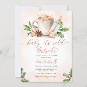 Baby It's Cold Outside Cozy Winter Baby Shower Invitation