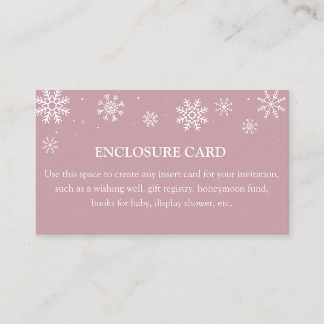 Baby it's Cold Outside Custom Enclosure Card (Front)