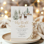 Baby its cold outside deer baby shower invitation<br><div class="desc">Baby it's cold outside deer baby shower Invitation. Gender Neutral Baby Shower Invitation.
Matching items available.</div>