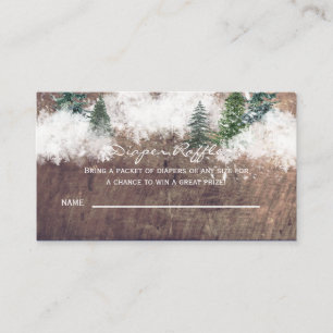 Baby it's Cold Outside Diaper Raffle Enclosure Card