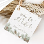 Baby It's Cold Outside Favour Tags<br><div class="desc">Add a cozy touch to your celebration with these Personalized Baby It’s Cold Outside Favour Tags. Perfect for winter baby shower ideas and winter baby shower themes, these tags complement any winter baby shower decor. Ideal for baby its cold outside baby shower ideas, winter wonderland baby shower ideas, and winter...</div>
