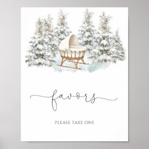 Baby It's Cold Outside favours Poster