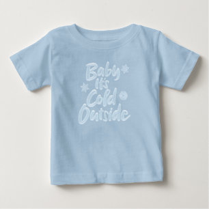Baby It's Cold Outside Frozen Type Christmas Red T-Shirt