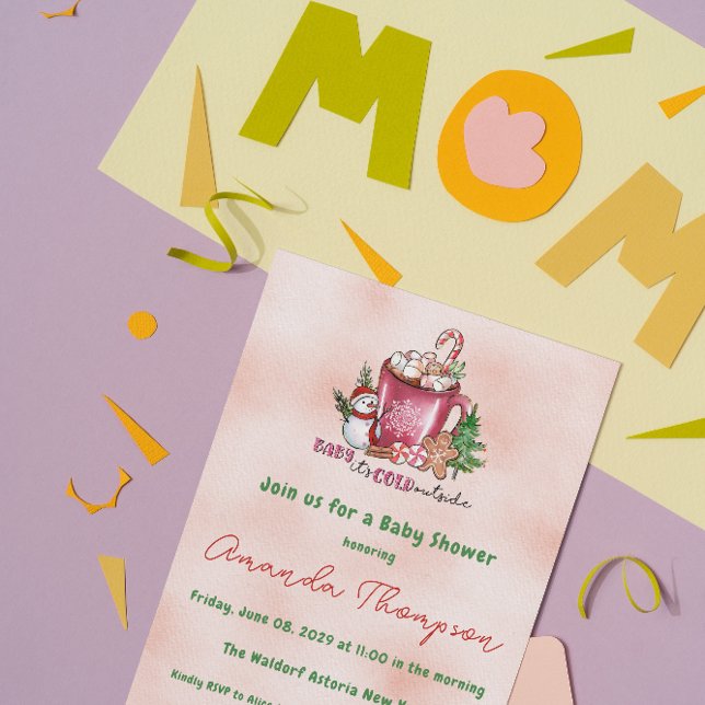 Baby It's Cold Outside Gender Neutral Baby Shower Invitation (Creator Uploaded)