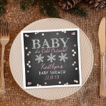 Baby It's Cold Outside Girls Winter Baby Napkin<br><div class="desc">Celebrate in style with these trendy baby shower napkins. This design is easy to personalize with your special event wording and your guests will be thrilled when they see these fabulous napkins.</div>