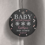 Baby It's Cold Outside Girls Winter Baby Shower Favour Tags<br><div class="desc">Celebrate in style with these cute and very trendy baby shower favour tags. This design is easy to personalize with your special event wording and your guests will be thrilled when they see these fabulous tags.</div>