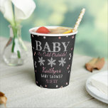 Baby It's Cold Outside Girls Winter Baby Shower Paper Cups<br><div class="desc">These paper cups are perfect for anyone having a baby shower this Christmas time. This design is easy to personalize with your special event wording and your guests will be thrilled when they see these fabulous paper cups. Matching items can be found in the collection.</div>