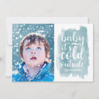 Baby It's Cold Outside Holiday Photo