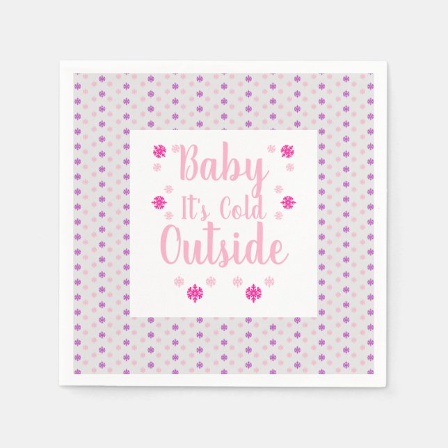 Baby It's Cold Outside Napkin (Front)
