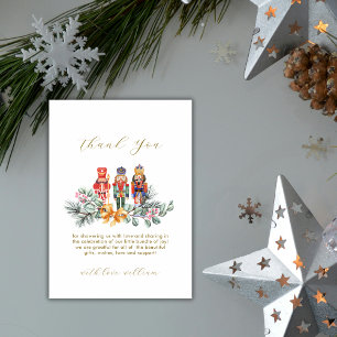 Baby It's Cold Outside Nutcracker Baby Shower  Thank You Card