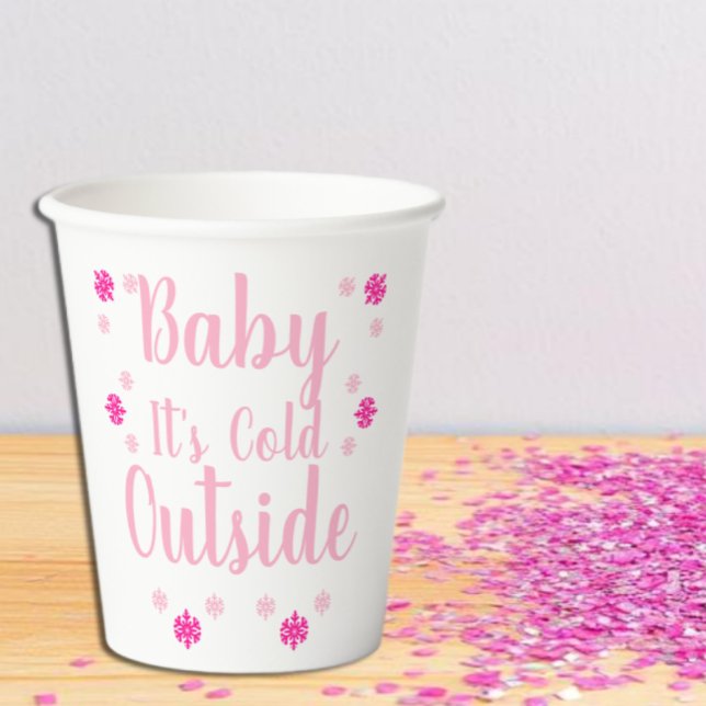Baby It's Cold Outside Paper Cups (Creator Uploaded)