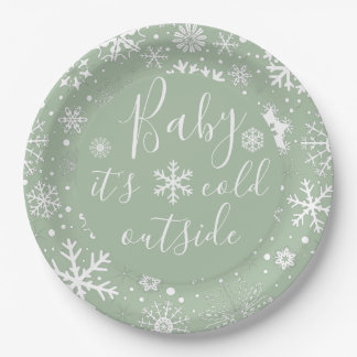 Baby It's Cold Outside Paper Plates
