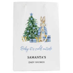 Baby it's cold outside Peter Rabbit Medium Gift Bag