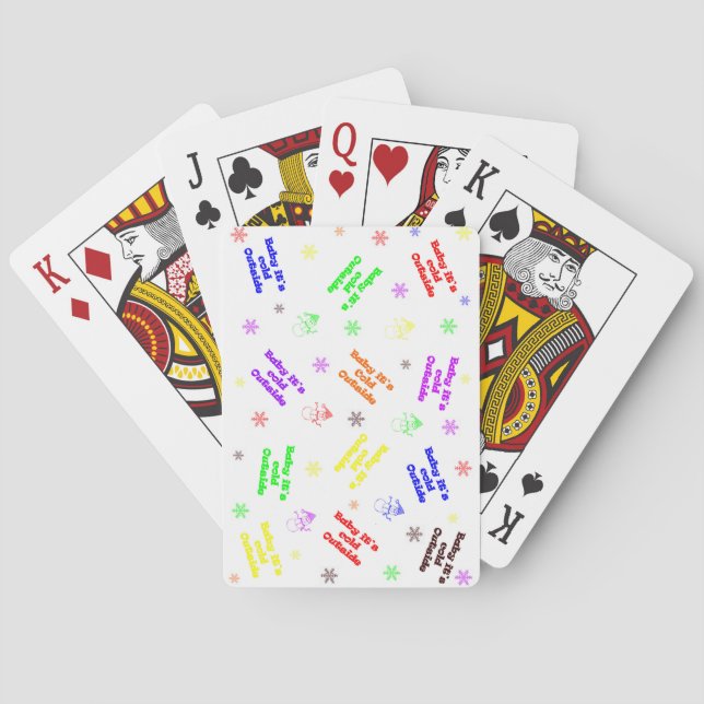 Baby its cold outside Playing Cards (Back)