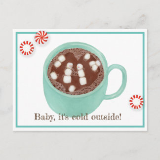 "Baby, it's cold outside!" Postcard
