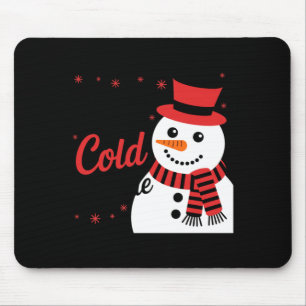 Baby It's Cold Outside Retro Christmas Long Sleeve Mouse Pad