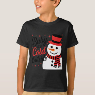 Baby It's Cold Outside Retro Christmas Long Sleeve T-Shirt