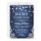 Baby It's Cold Outside Rustic Blue Baby Shower