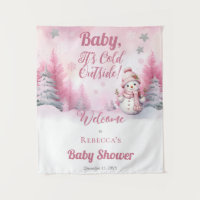 Baby It's Cold Outside Snow | Girl Baby Shower