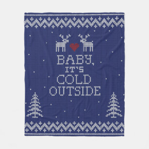 Baby, It's Cold Outside Sweater Knit Blanket