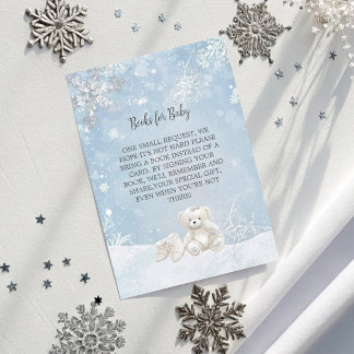 Baby It's Cold Outside Teddy Bear Books for Baby   Enclosure Card