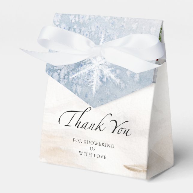 Baby it's cold outside thank you favour box (Front Side)