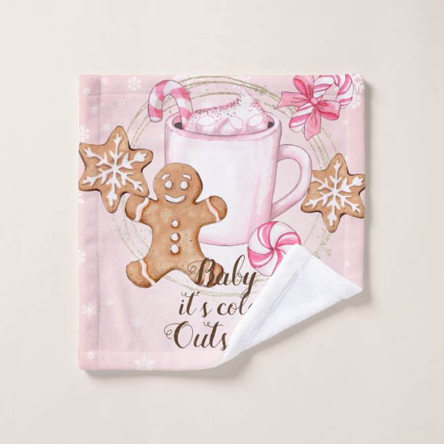 Baby its cold outside washcloth wash cloth (Wash Cloth)
