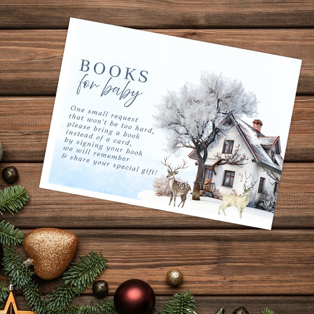 Baby Its Cold Outside Winter Adventure Mountain  Enclosure Card (Creator Uploaded)