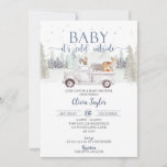 Baby It's Cold Outside, Winter Animals Baby Shower Invitation<br><div class="desc">Baby It's Cold Outside! A rustic winter baby shower invitation adorned with cute baby animals.</div>