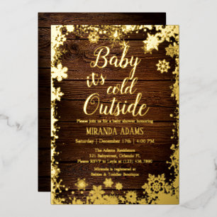 Baby it's cold outside Winter Baby Shower