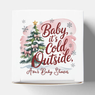 Baby, It's Cold Outside Winter Baby Shower  Favor Box