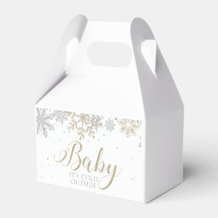 Baby It's Cold Outside Winter Baby Shower Favor Box