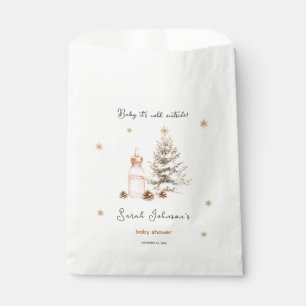 Baby it's cold outside Winter Baby Shower Favour Bag