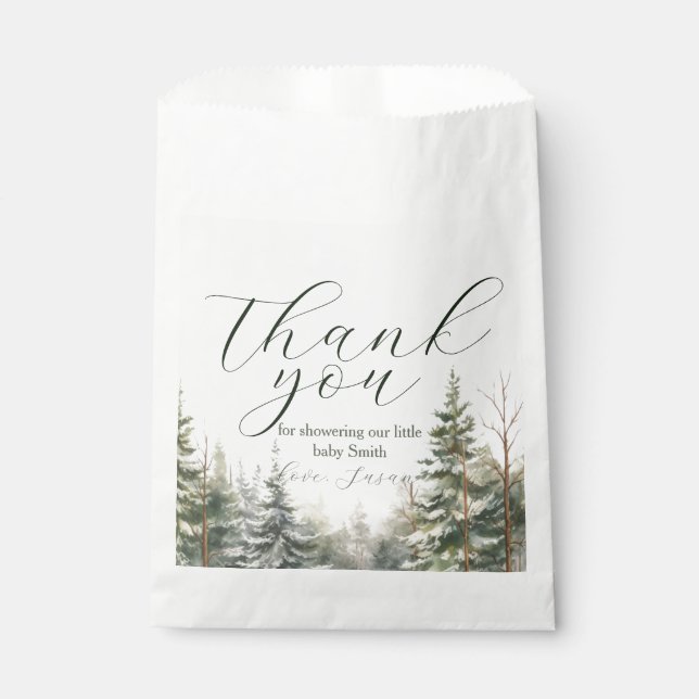 Baby Its Cold Outside Winter Baby Shower Favour Bag (Front)