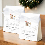 Baby It's Cold Outside Winter Baby Shower Favours Favor Box<br><div class="desc">Baby It's Cold Outside Winter Baby Shower Favour Boxes</div>